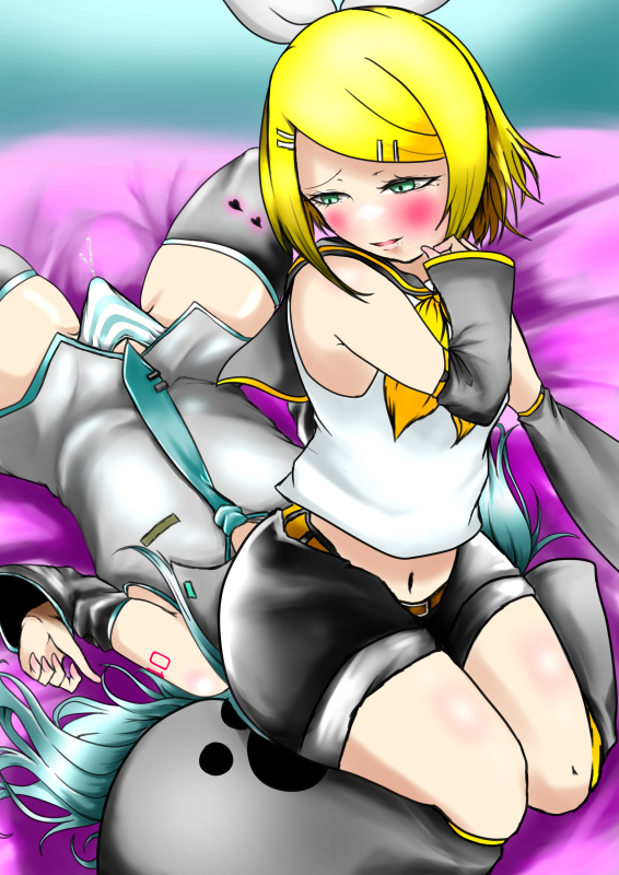 hatsune miku,kagamine rin