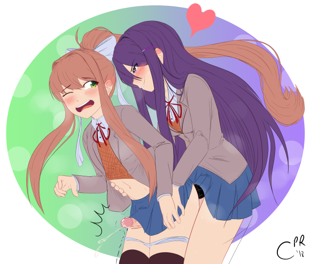 monika (doki doki literature club),yuri (doki doki literature club)