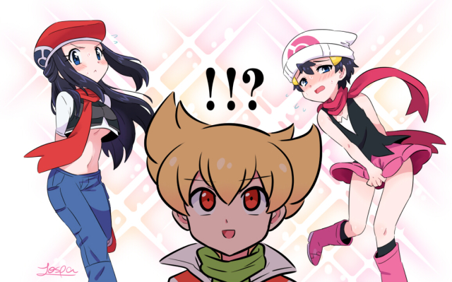 barry (pokemon),dawn (pokemon),lucas (pokemon)