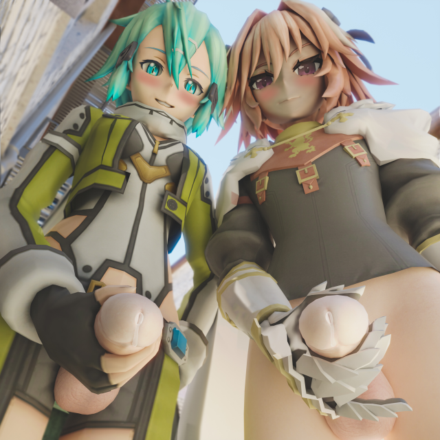 asada shino,astolfo (fate),sinon