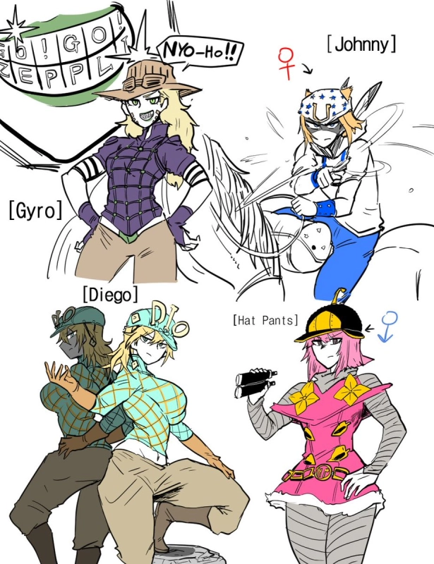 diego brando,gyro zeppeli,hot pants (jjba),johnny joestar,slow dancer