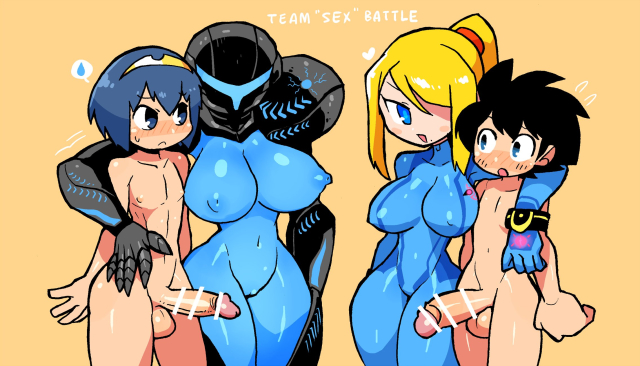 dark samus,marth,mega man (character),samus aran,zero suit samus