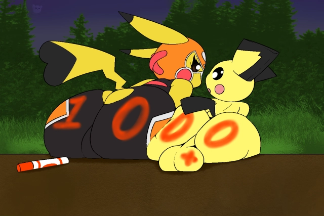 pichu,pikachu,pikachu libre