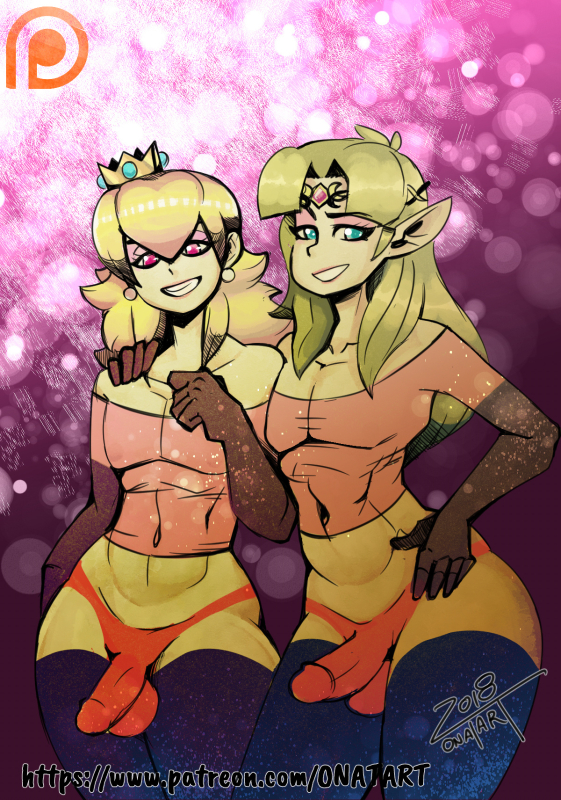 princess peach,princess zelda,zelda (a link between worlds)