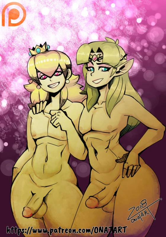 princess peach,princess zelda,zelda (a link between worlds)