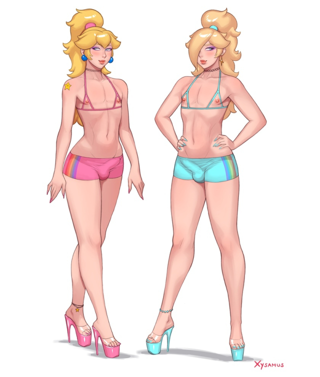 princess peach,princess rosalina