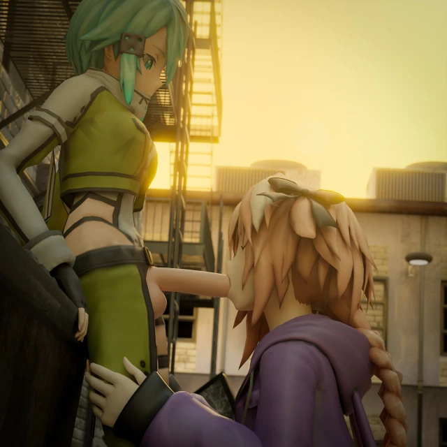 asada shino,astolfo (fate),sinon