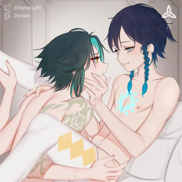 venti (genshin impact),xiao (genshin impact)