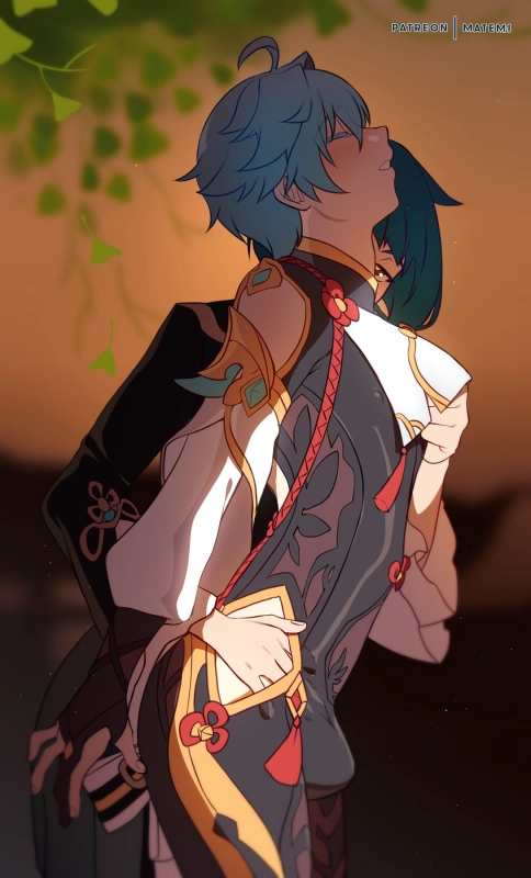 chongyun (genshin impact),xingqiu (genshin impact)