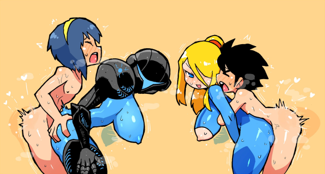 dark samus,marth,mega man (character),samus aran,zero suit samus